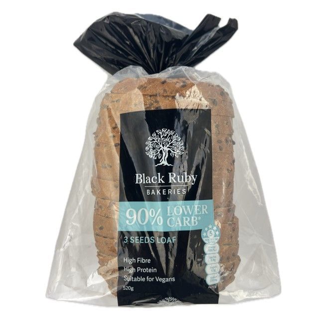 Black Ruby 3 Seeds Low Carb Loaf 520g, view 2 of 2