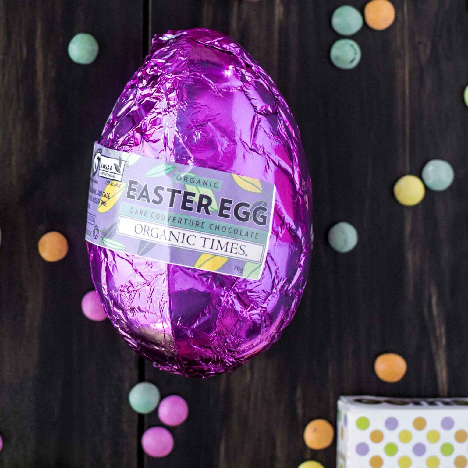 Certified Organic Milk Easter Egg (70g) Main Product Image