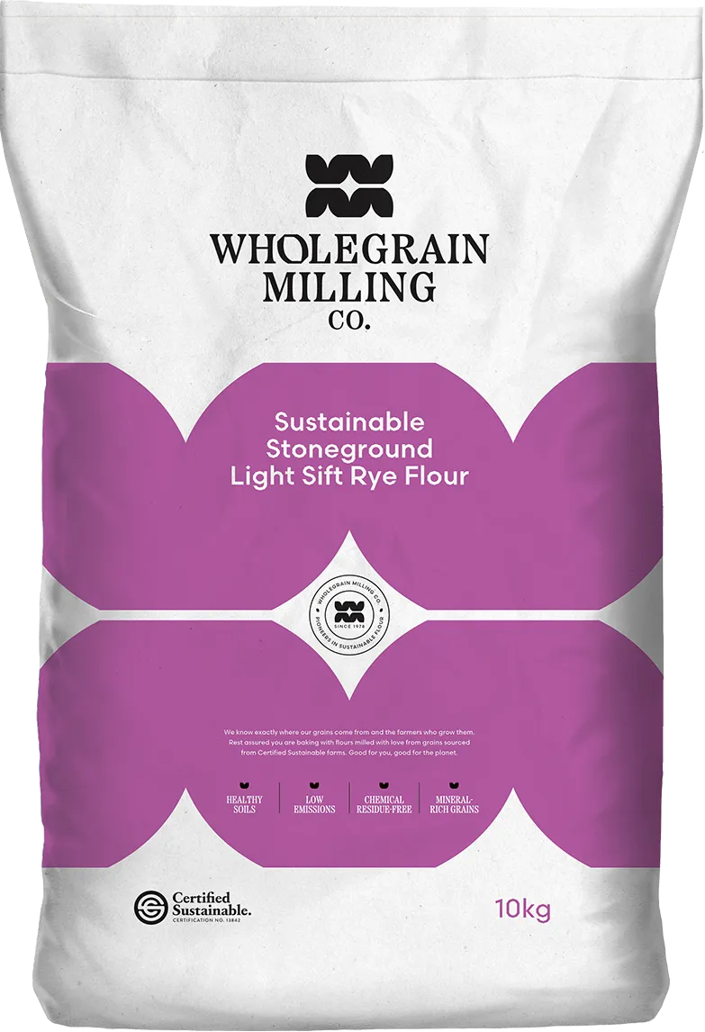Wholegrain Milling Company Sustainable Stoneground Rye Light Sift 12.5kg