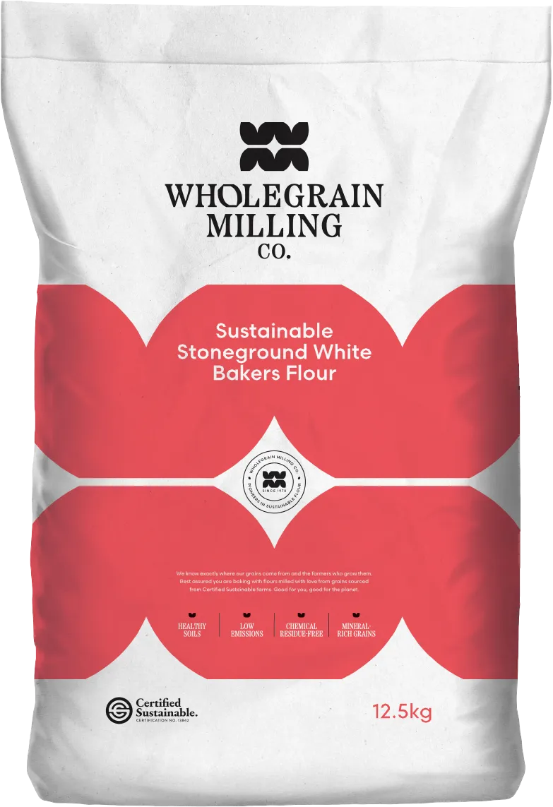 Wholegrain Milling Company Sustainable Stoneground White Bakers 12.5kg